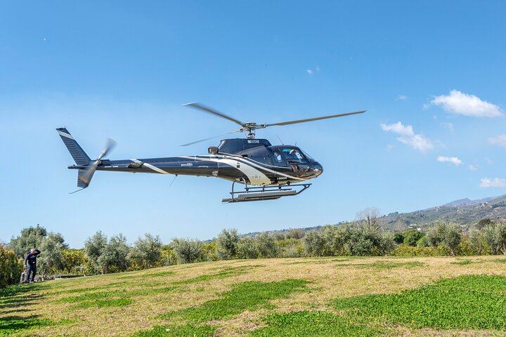 30 minutes Etna volcano private helicopter tour from Fiumefreddo