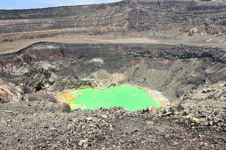 a picture of the beautiful crater at the santa ana volcano