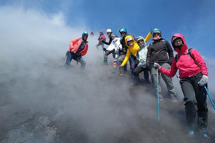 A souvenir picture taken at high altitude!