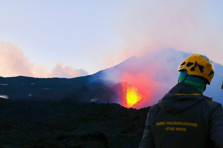 Admiring the eruptions