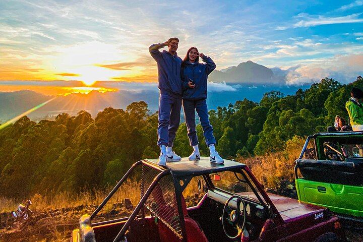 Amazing sunrise from Mount Batur