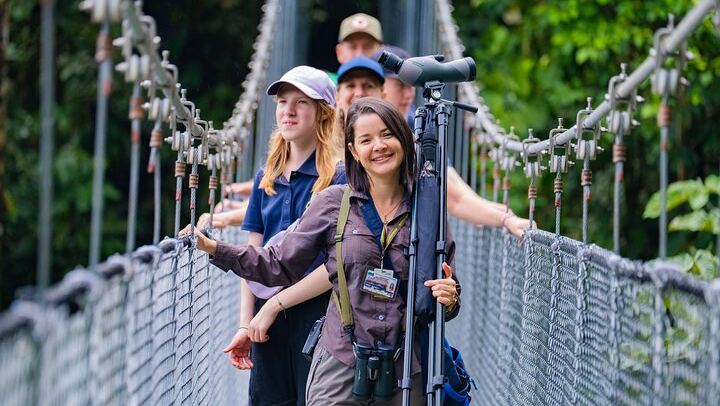 Arenal : Suspension Bridges + Hot Springs + Falls from San Jose