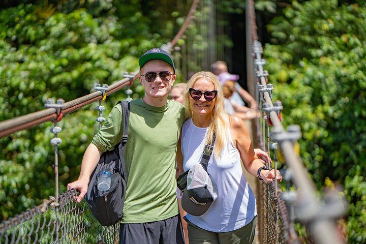 Arenal : Suspension Bridges + Hot Springs + Falls from San Jose