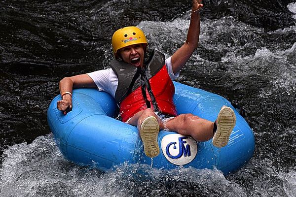 Go Adventure Combo: 7 Zip Lines, Class 2-3 Tubing and Hot Springs