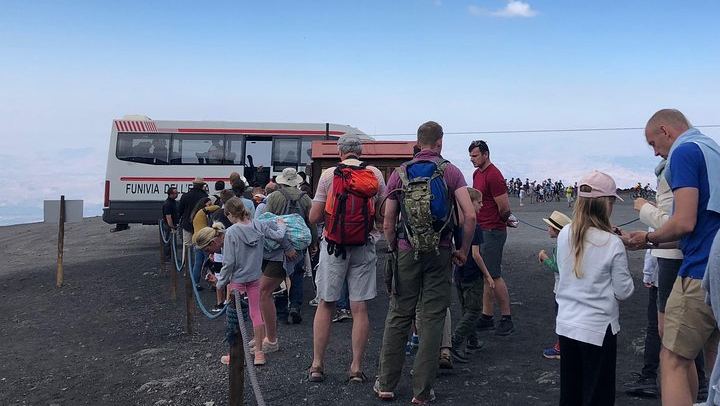 Arrival point of the cableway (2500 mt) - starting point of the off-road vehicles.