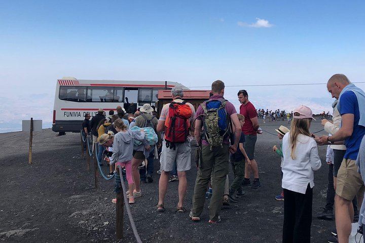 Arrival point of the cableway (2500 mt) - starting point of the off-road vehicles.