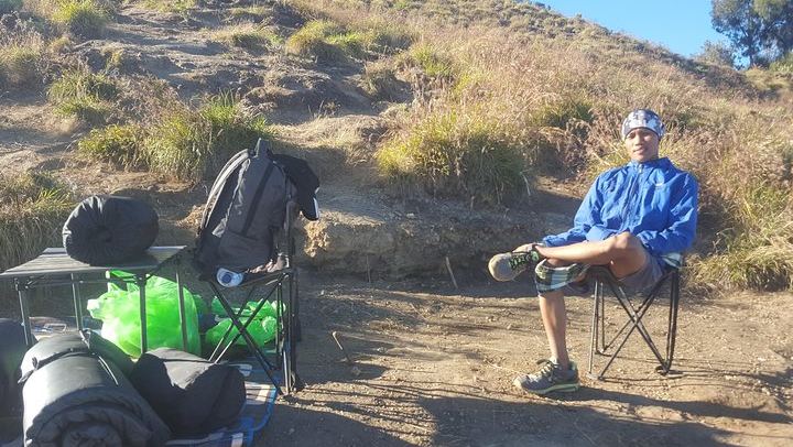 at camping site