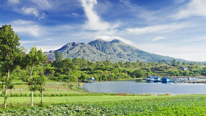Batur Volcano and Lake View
