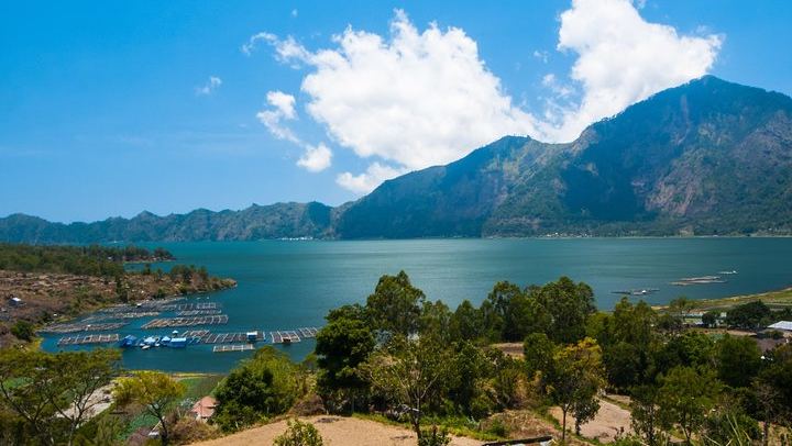 Batur Volcano and Lake View