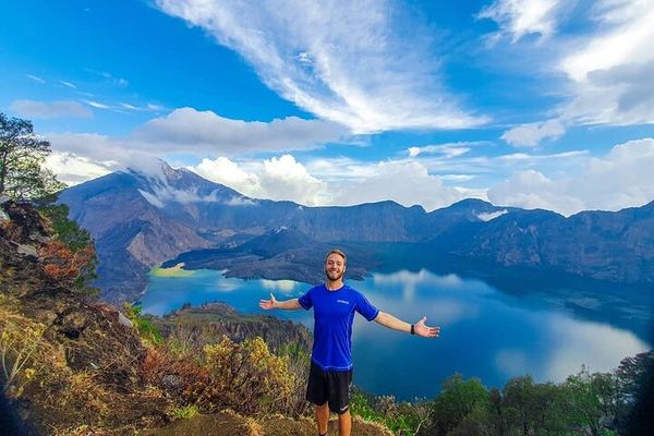Rinjani for Beginners: Senaru Rim, with Tiu Kelep Falls on the Side