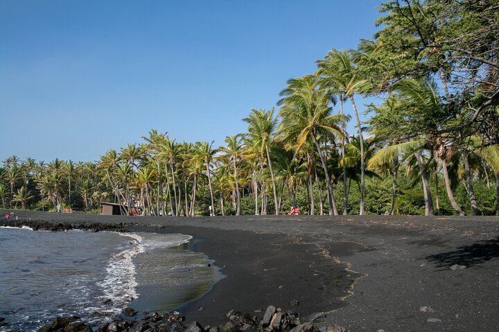 Black sand beach