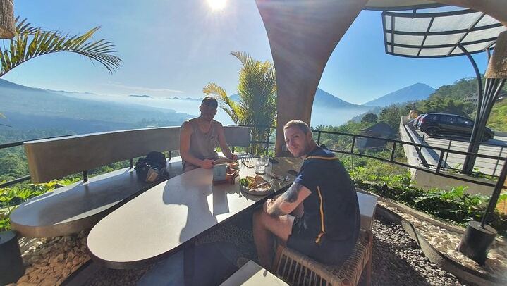 Breakfast after hike