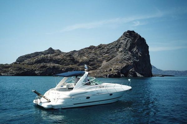 Santorini by Private Boat to Thirassia, Lunch Ready After the Swim