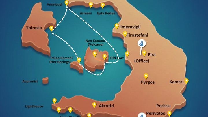 Caldera Private Cruise & Volcano Hike