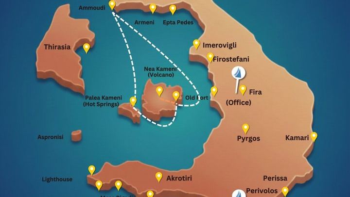 Caldera Private Cruise & Volcano Hike