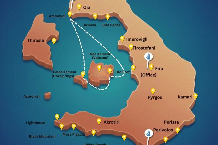Caldera Private Cruise & Volcano Hike