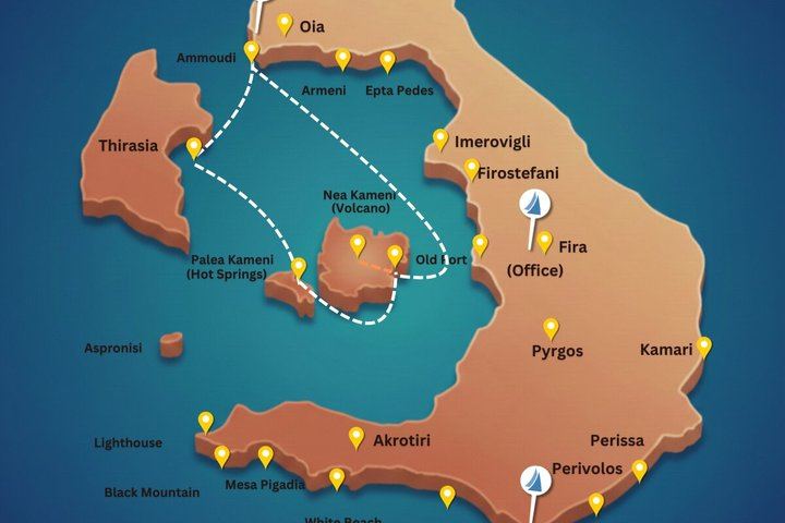 Caldera Private Cruise & Volcano Hike