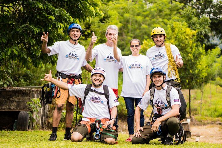 Canyoning Adventure Rappelling Waterfalls in Arenal Volcano