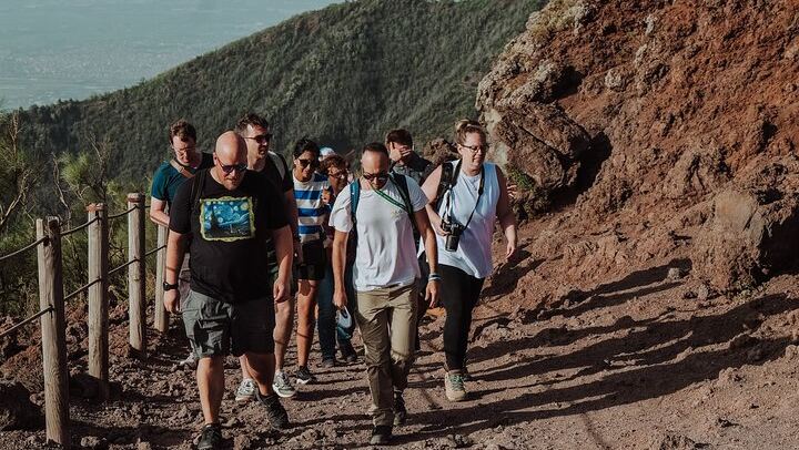 Climbing up Vesuvius
