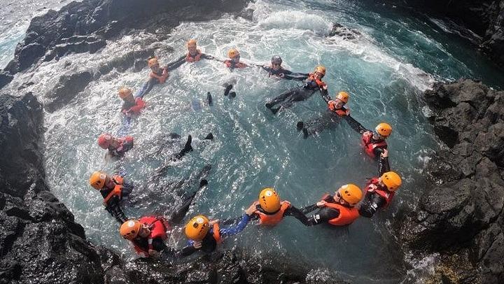 Coasteering at Caloura: Swimming, Climbing and Cliff Jumps (3/4)