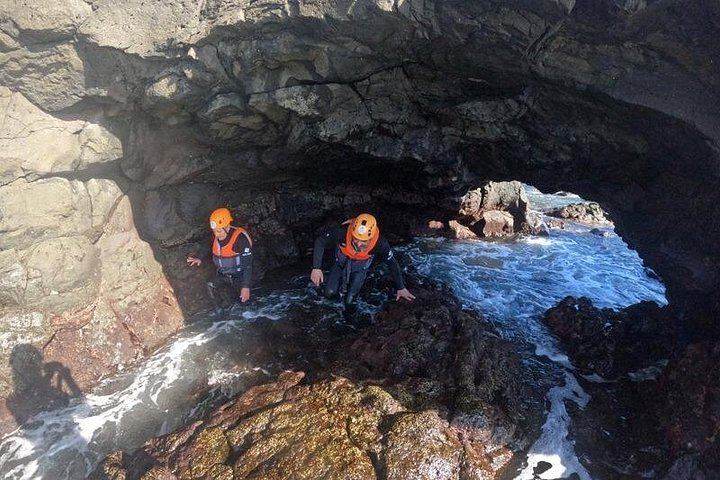 Coasteering at Caloura: Swimming, Climbing and Cliff Jumps (1/4)