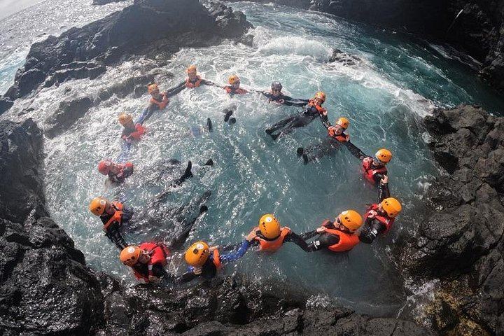 Coasteering at Caloura: Swimming, Climbing and Cliff Jumps (3/4)