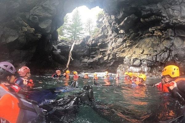 Coasteering at Caloura: Swimming, Climbing and Cliff Jumps