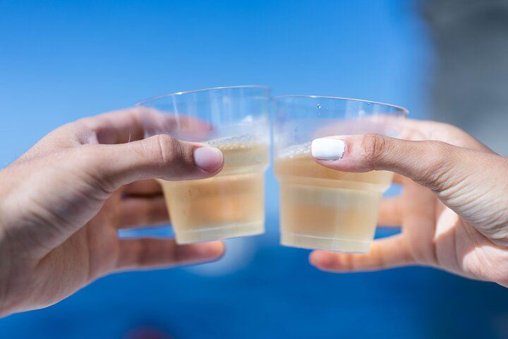 Enjoy the local white wine