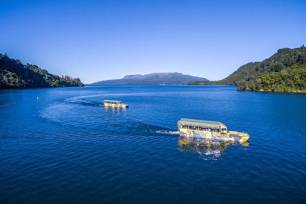 Four Rotorua Lakes in a WWII Amphibious Duck: Three of Them Entered by Water