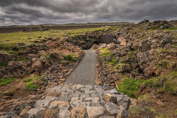 Entrance to the cave from service house
