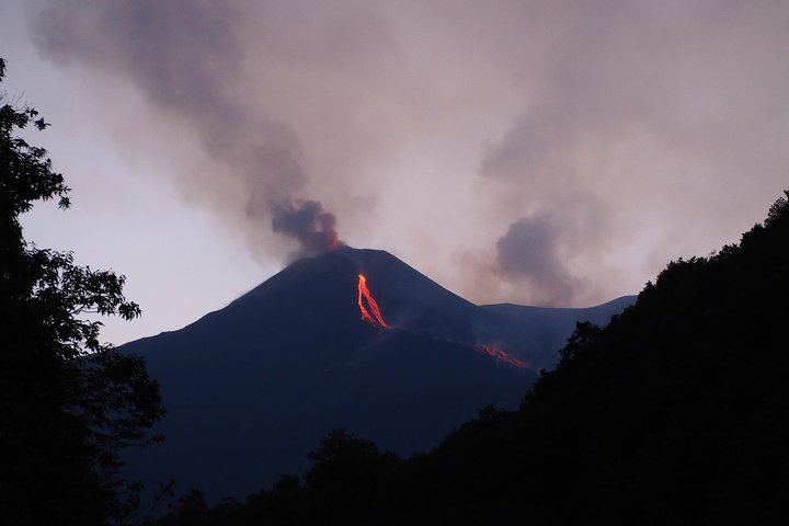 Etna at sunset in 4x4 or Minivan