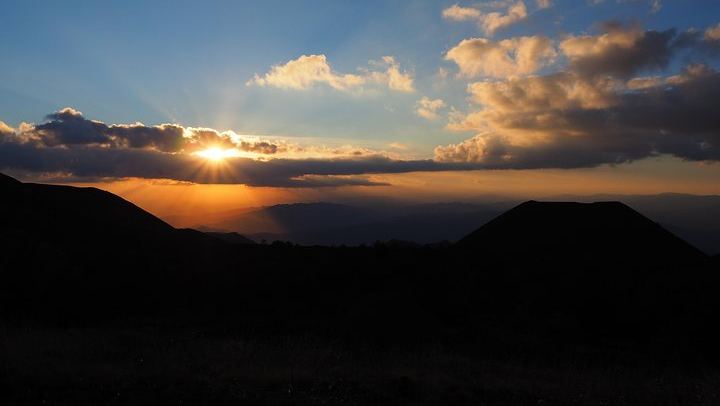 Etna at sunset in 4x4 or Minivan