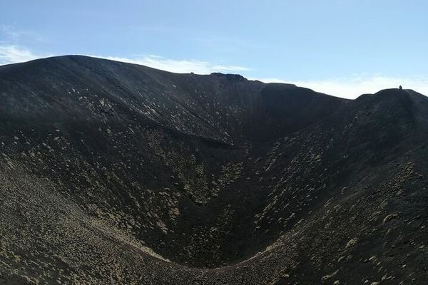 Etna Morning from Your Hotel: 2,000 m, Old Craters and a Lava Cave