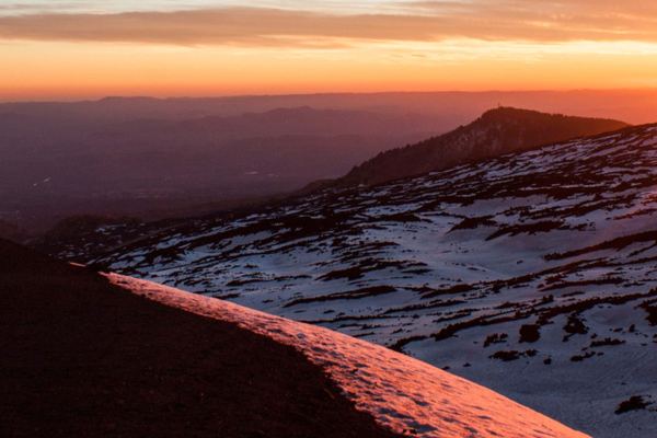 Etna Sunset from the Rifugio Sapienza at 2,000 m