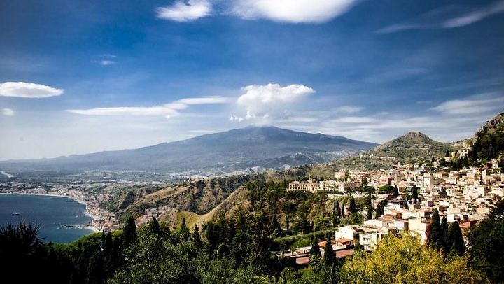 Etna view from Taormina