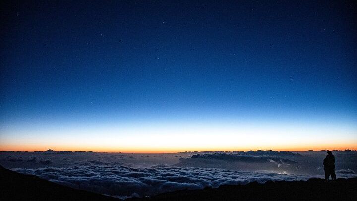 Evening blue hour