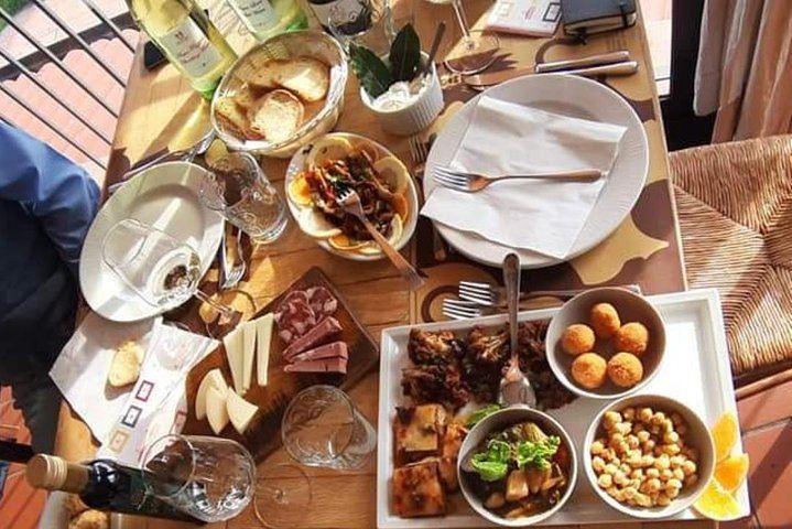 Food and wine at Etna winery