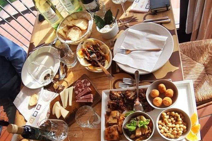 Food and wine at Etna winery