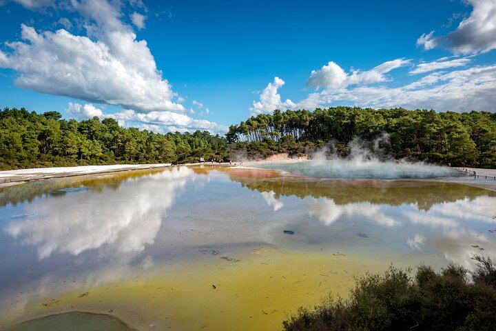 From Auckand: Waiotapu and Polynesian Spa Rotorua Day Tour