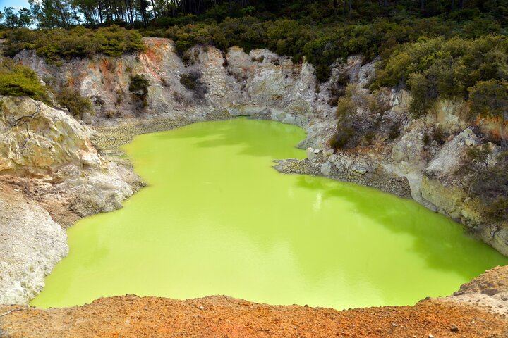 From Auckand: Waiotapu and Polynesian Spa Rotorua Day Tour