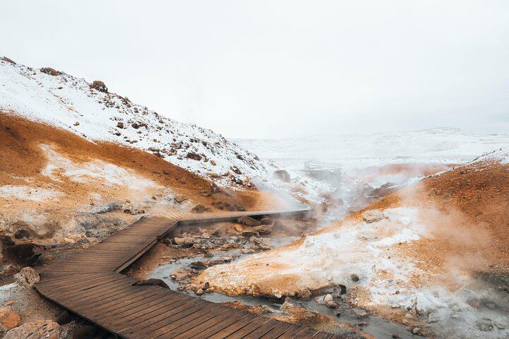 From Reykjavík: Reykjanes Lava Fields & Grindavík Minibus Tour