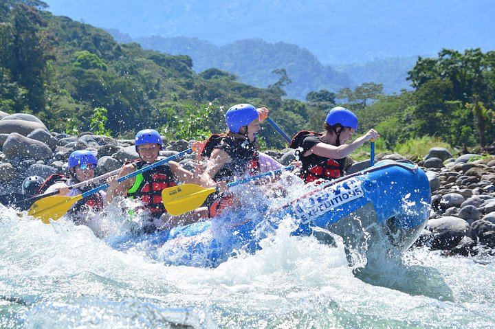 Full Day Class II-III Rafting and Canyoning Rappelling from La Fortuna-Arenal