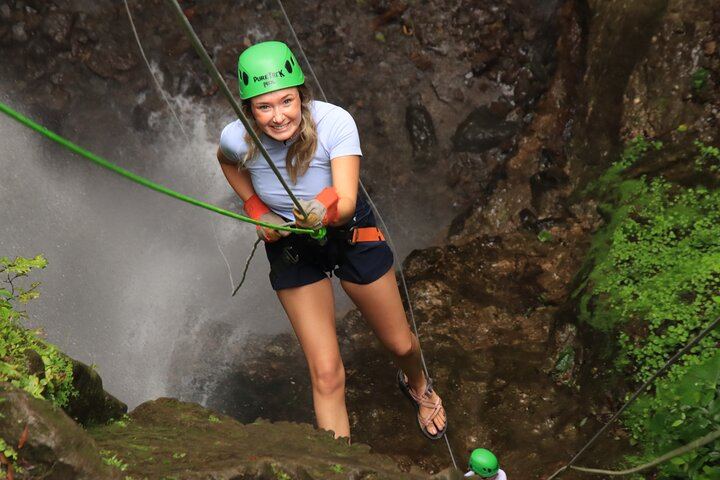 Full Day Class II-III Rafting and Canyoning Rappelling from La Fortuna-Arenal