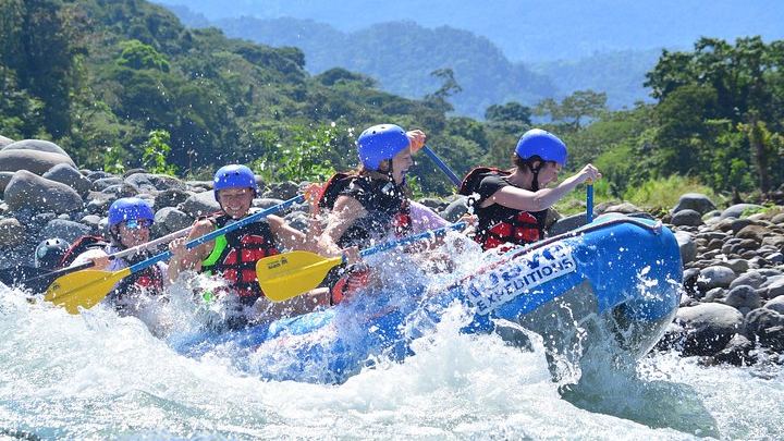 Full Day Class II-III Rafting and Canyoning Rappelling from La Fortuna-Arenal