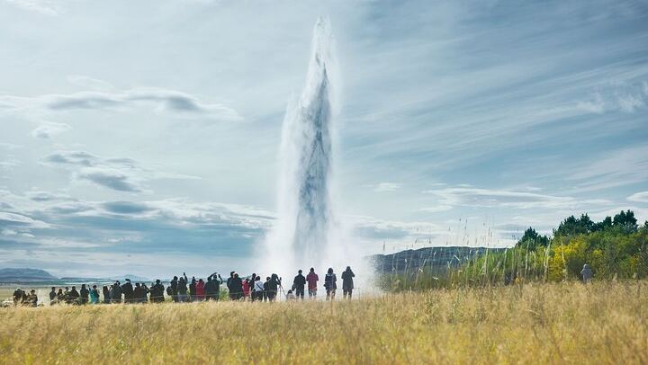 Golden Circle and Glacier Snowmobiling Day Trip from Reykjavik