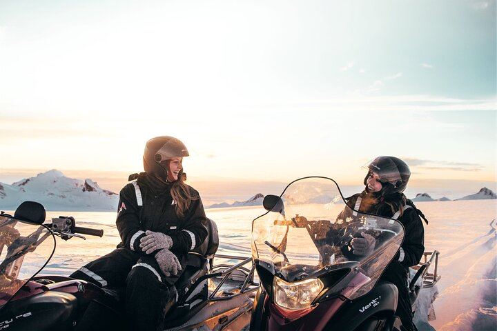 Golden Circle and Glacier Snowmobiling Day Trip from Reykjavik