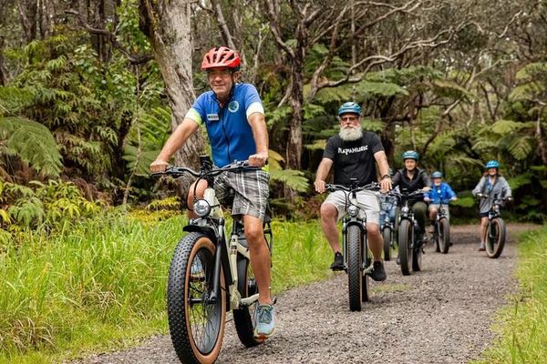 Fat Tire E-Bike in Volcanoes National Park: Rain or Shine, Riders Only