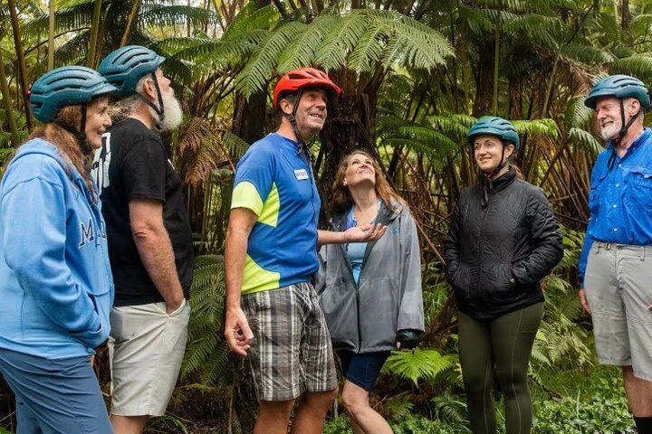 Guide talking about Flora inside Volcanoes National Park
