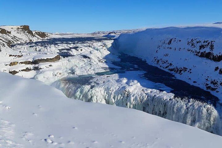 Gullfoss during winter time