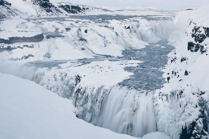 Gullfoss waterfall in winter